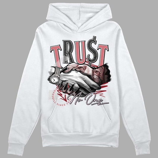 Valentine's Day Collection DopeSkill Hoodie Sweatshirt Trust No One Graphic Streetwear - White 