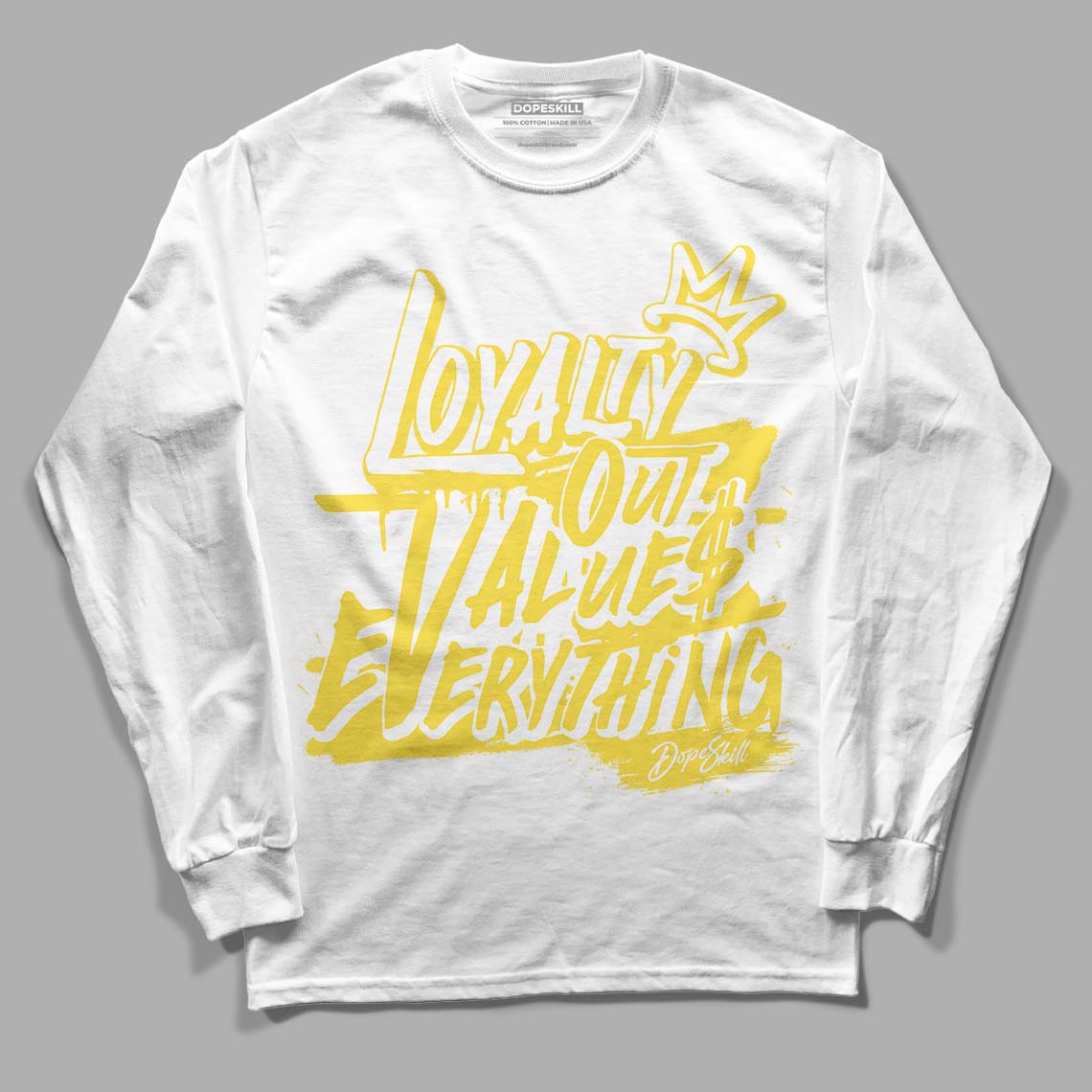 Wmns Air Jordan 11 Low 'Yellow Snakeskin' DopeSkill Long Sleeve T-Shirt LOVE Graphic Streetwear - White