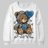 Jordan 9 Cool Grey DopeSkill Sweatshirt Broken Bear Graphic Streetwear - White