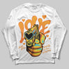 Orange, Black and White Sneakers DopeSkill Long Sleeve T-Shirt Love Shot Graphic Streetwear - White