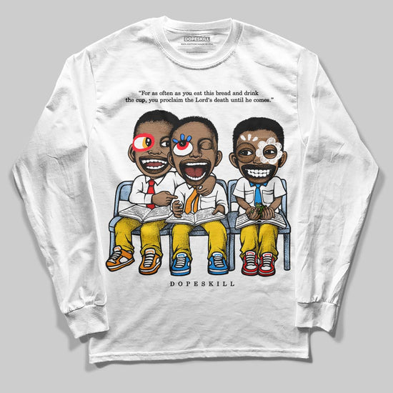 Jordan 6 “Yellow Ochre” DopeSkill Long Sleeve T-Shirt First Sunday Graphic Streetwear - White