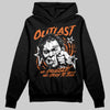 Orange, Black and White Sneakers DopeSkill Hoodie Outlast Graphic Streetwear - Black