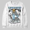 Vans Knu Stack Vintage Satin Dream Blue DopeSkill Sweatshirt Threat Graphic Streetwear - White