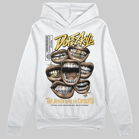 Jordan 12 "Phantom" DopeSkill Hoodie Sweatshirt The Mouth With No Droughts Graphic Streetwear - White