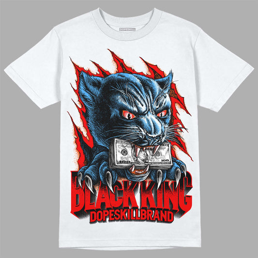 Jordan 11 Retro Cherry DopeSkill T-Shirt Black King Graphic Streetwear - White
