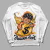 Jordan 12 Retro Black Taxi DopeSkill Long Sleeve T-Shirt Heaven Sent Graphic Streetwear - White