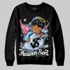 Jordan 3 GS “Cobalt Bliss” DopeSkill Sweatshirt Heaven Sent Graphic Streetwear - Black