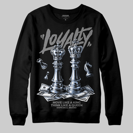 Grey Sneakers DopeSkill Sweatshirt Loyalty Graphic Streetwear - Black