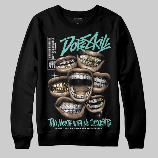 Jordan 11 Low "Igloo" DopeSkill Sweatshirt The Mouth With No Droughts Graphic Streetwear - Black