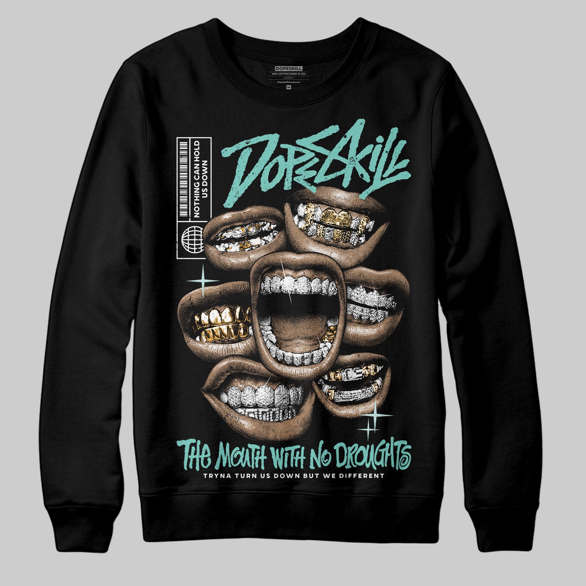 Jordan 11 Low "Igloo" DopeSkill Sweatshirt The Mouth With No Droughts Graphic Streetwear - Black