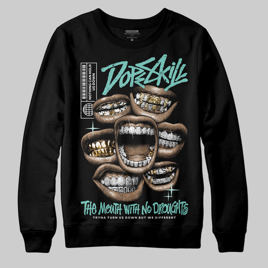Jordan 11 Low "Igloo" DopeSkill Sweatshirt The Mouth With No Droughts Graphic Streetwear - Black