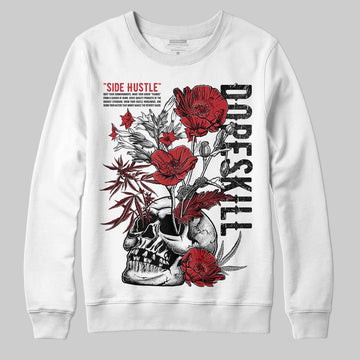 Jordan 1 High OG “Ruby” DopeSkill Sweatshirt Side Hustle Graphic Streetwear - White