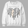 Dunk Low Cool Grey DopeSkill Sweatshirt Slime Drip Heart Graphic Streetwear - White 