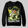 Jordan 13 Retro Bright Cactus DopeSkill Sweatshirt Heaven Sent Graphic Streetwear - Black