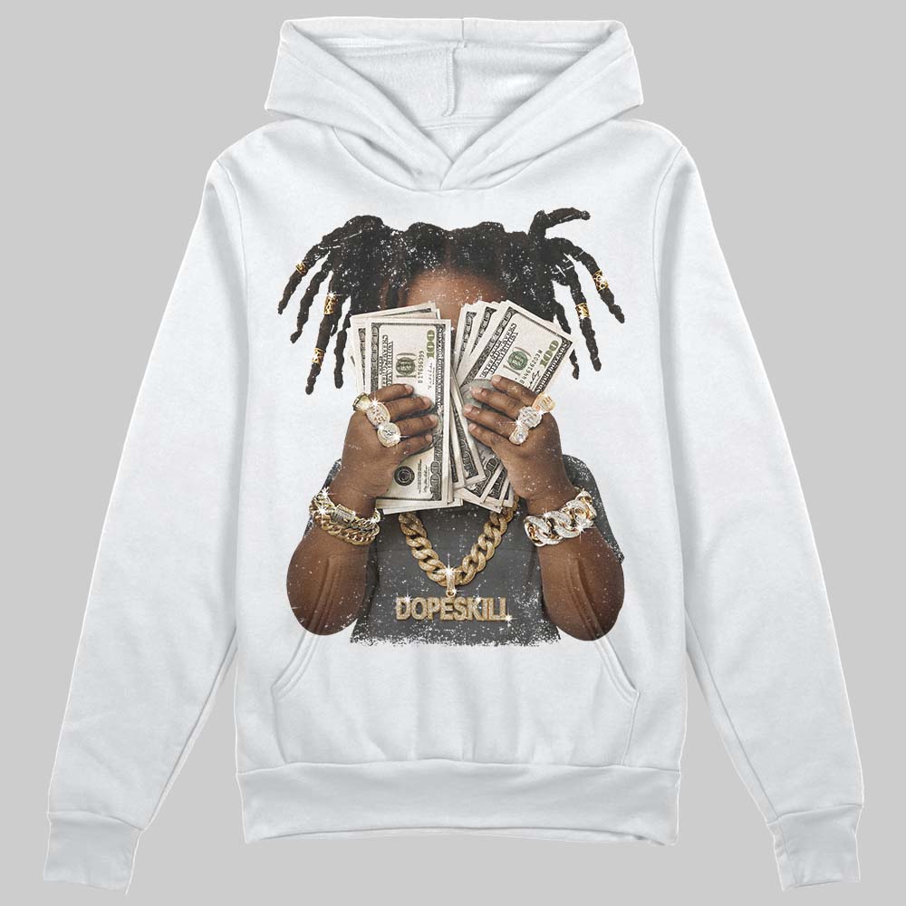 Jordan 10 Retro Shadow (2025) DopeSkill Hoodie Sweatshirt Rich Youth Graphic Streetwear - White 