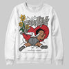 Jordan 9 Cool Grey DopeSkill Sweatshirt No Fake Love Graphic Streetwear - White