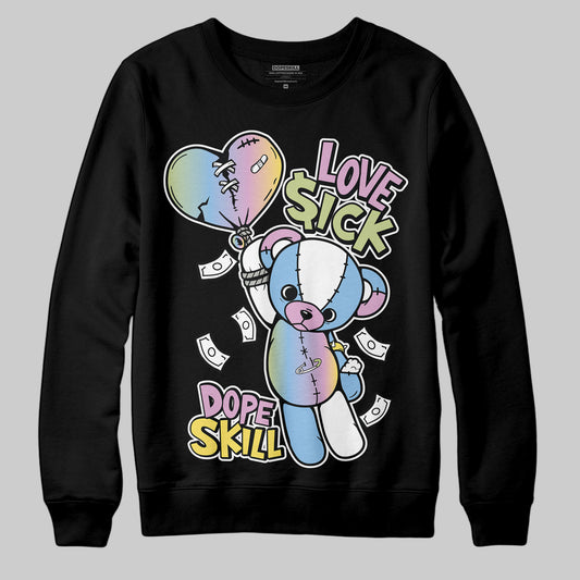 Jordan 5 “Year of the Snake” DopeSkill Sweatshirt Love Sick Graphic Streetwear - Black