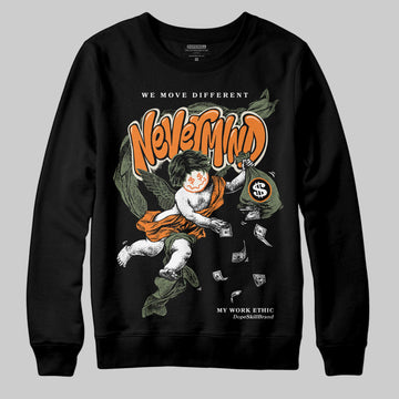 Jordan 4 Retro OG SP Undefeated (2025) DopeSkill Sweatshirt Nevermind Graphic Streetwear - Black