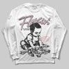 Harris Tweed x Dunk Low Denim Turquoise and Baroque Brown DopeSkill Long Sleeve T-Shirt Flexin' Graphic Streetwear - White