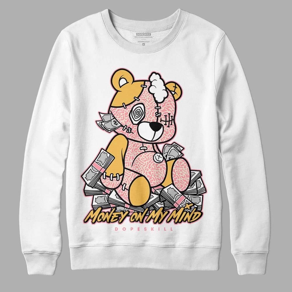 Jordan 3 GS “Red Stardust” DopeSkill Sweatshirt MOMM Bear Graphic Streetwear - White 