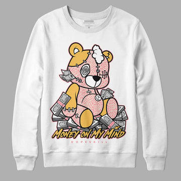 Jordan 3 GS “Red Stardust” DopeSkill Sweatshirt MOMM Bear Graphic Streetwear - White 