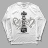 Jordan 6 Retro Cool Grey DopeSkill Long Sleeve T-Shirt Queen Chess Graphic Streetwear - White