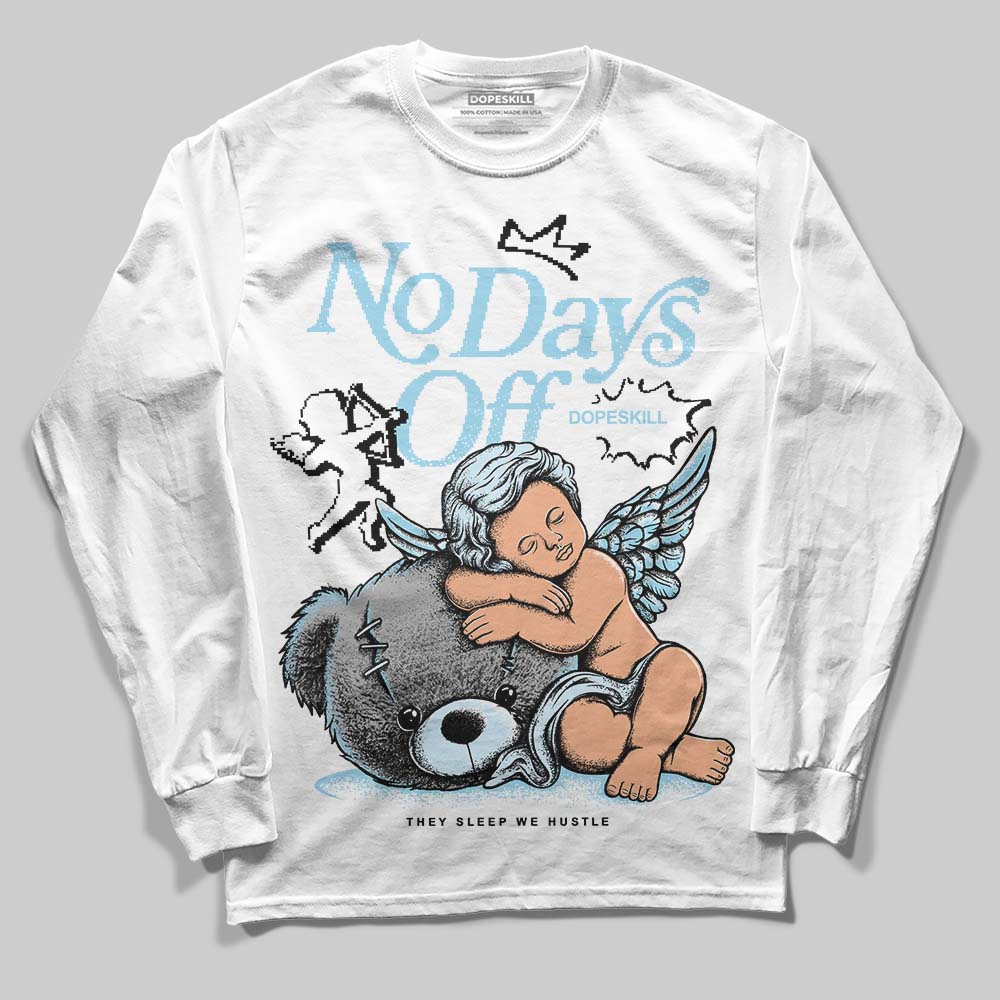 Vans Knu Stack Vintage Satin Dream Blue DopeSkill Long Sleeve T-Shirt New No Days Off Graphic Streetwear - White