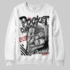 Jordan 4 “Black Cat” (2025) DopeSkill Sweatshirt Pocket Change Graphic Streetwear - White