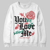 Jordan 3 Mexico 'El Vuelo' DopeSkill Sweatshirt You’re Lost Without Me Graphic Streetwear - White 
