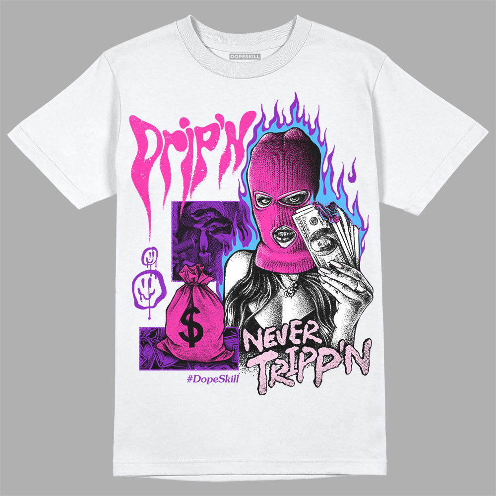 Dunk Low GS 'Triple Pink' DopeSkill T-Shirt Drip'n Never Tripp'n Graphic Streetwear - White 