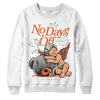 Jordan 3 Georgia Peach DopeSkill Sweatshirt New No Days Off Graphic Streetwear - White