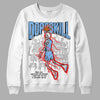 Jordan 9 Powder Blue DopeSkill Sweatshirt Thunder Dunk Graphic Streetwear - White