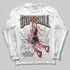 Jordan 14 Retro ‘Black Toe’ DopeSkill Long Sleeve T-Shirt Thunder Dunk Graphic Streetwear - White