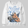 Jordan 4 WMNS 'Forget Me Not' DopeSkill Sweatshirt New No Days Off Graphic Streetwear - White