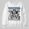 University Blue Sneakers DopeSkill Sweatshirt Just Rich Graphic Streetwear - White