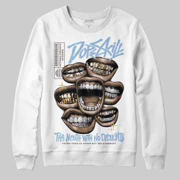 Adidas Handball Spezial ‘Light Blue’ DopeSkill Sweatshirt The Mouth With No Droughts Graphic Streetwear - White