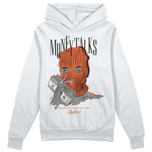 Jordan 3 Georgia Peach DopeSkill Hoodie Sweatshirt Money Talks Graphic Streetwear - White