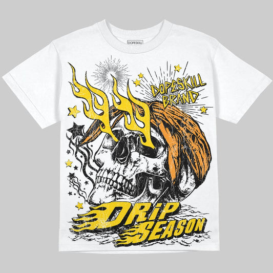 Jordan 6 “Yellow Ochre” DopeSkill Oversize Print T-Shirt Drip Season Graphic Streetwear