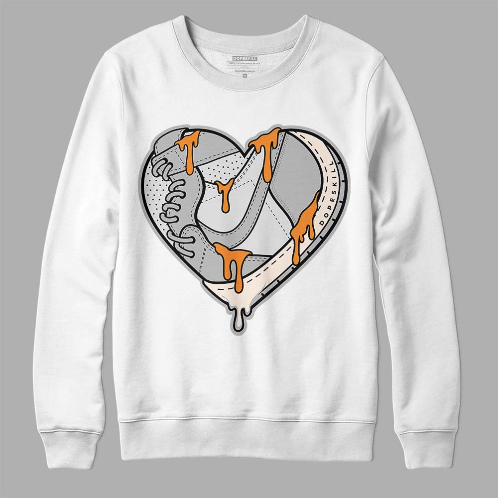 Dunk Low Cool Grey DopeSkill Sweatshirt Heart Jordan 1 Graphic Streetwear - White 