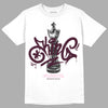 Dunk Low Night Maroon and Medium Soft Pink DopeSkill T-Shirt King Chess Graphic Streetwear - White 