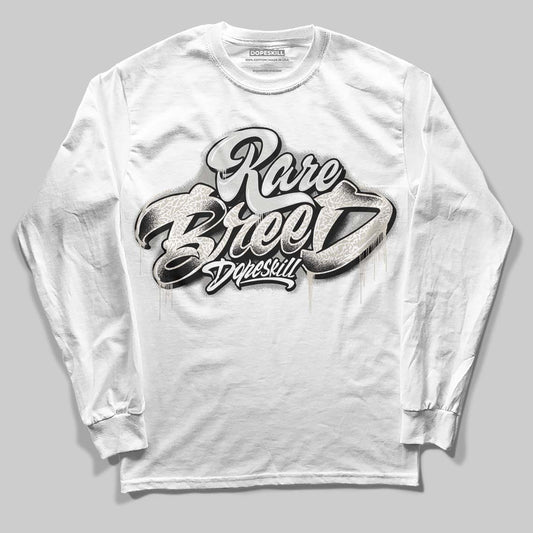 Jordan 3 Retro Pure Money DopeSkill Long Sleeve T-Shirt Rare Breed Type Graphic Streetwear - White