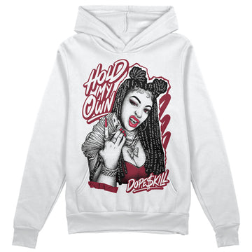 Jordan 1 Retro High '85 OG Metallic Burgundy DopeSkill Hoodie Sweatshirt New H.M.O Graphic Streetwear - White 