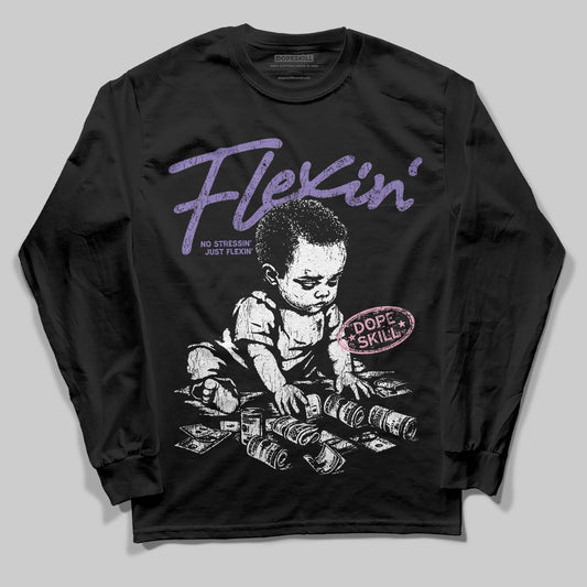 Jordan 11 "Mojave" DopeSkill Long Sleeve T-Shirt Flexin' Graphic Streetwear - Black