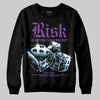 PURPLE Sneakers DopeSkill Sweatshirt Risk Is Better Than Regret Graphic Streetwear - Black