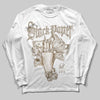 TAN Sneakers DopeSkill Long Sleeve T-Shirt Stack Paper Graphic Streetwear - WHite