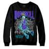 Jordan 6 "Aqua" DopeSkill Sweatshirt Thunder Dunk Graphic Streetwear - Black 