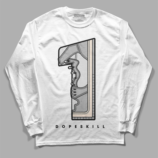 Dunk Low Cool Grey DopeSkill Long Sleeve T-Shirt No.1 Graphic Streetwear - White