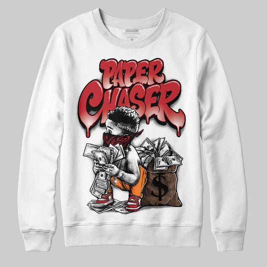 Jordan 1 Low OG "Chicago" DopeSkill Sweatshirt Paper Chaser Boy Graphic Streetwear - White