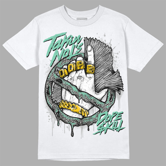 Jordan 3 "Green Glow" DopeSkill T-Shirt Takin No L's Graphic Streetwear - White 