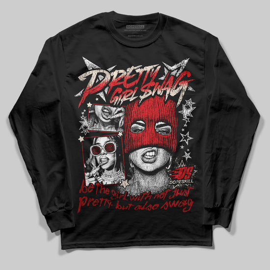 Adidas Samba OG ‘Talchum Pack ‑ Scarlet’ DopeSkill Long Sleeve T-Shirt Pretty Girl Swag Graphic Streetwear - black